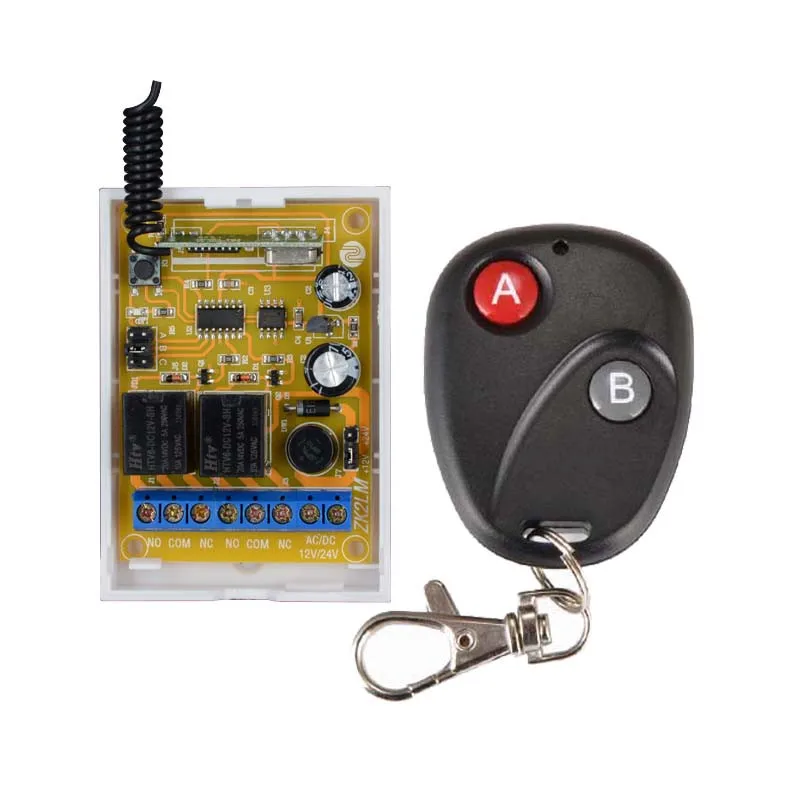 DC 12V DC 24V 10A 2CH RF беспроводной переключатель системы дистанционного управления передатчик+ 1 X Приемник обучающий код 315/433MHZ