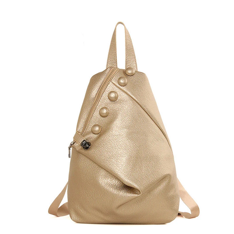 Women Backpack Chest Pack Leisure Travel Shoulder Bag Men Leather Crossbody Bags Vintage Retro Ladies Sling Girls | Багаж и сумки