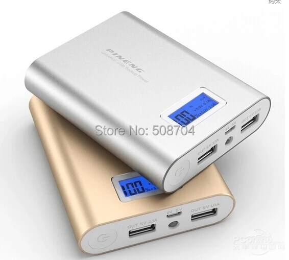 Оригинал Pineng Power Bank PN-988 10000 мАч Cargador Портативное Зарядное Устройство Powerbank 18650