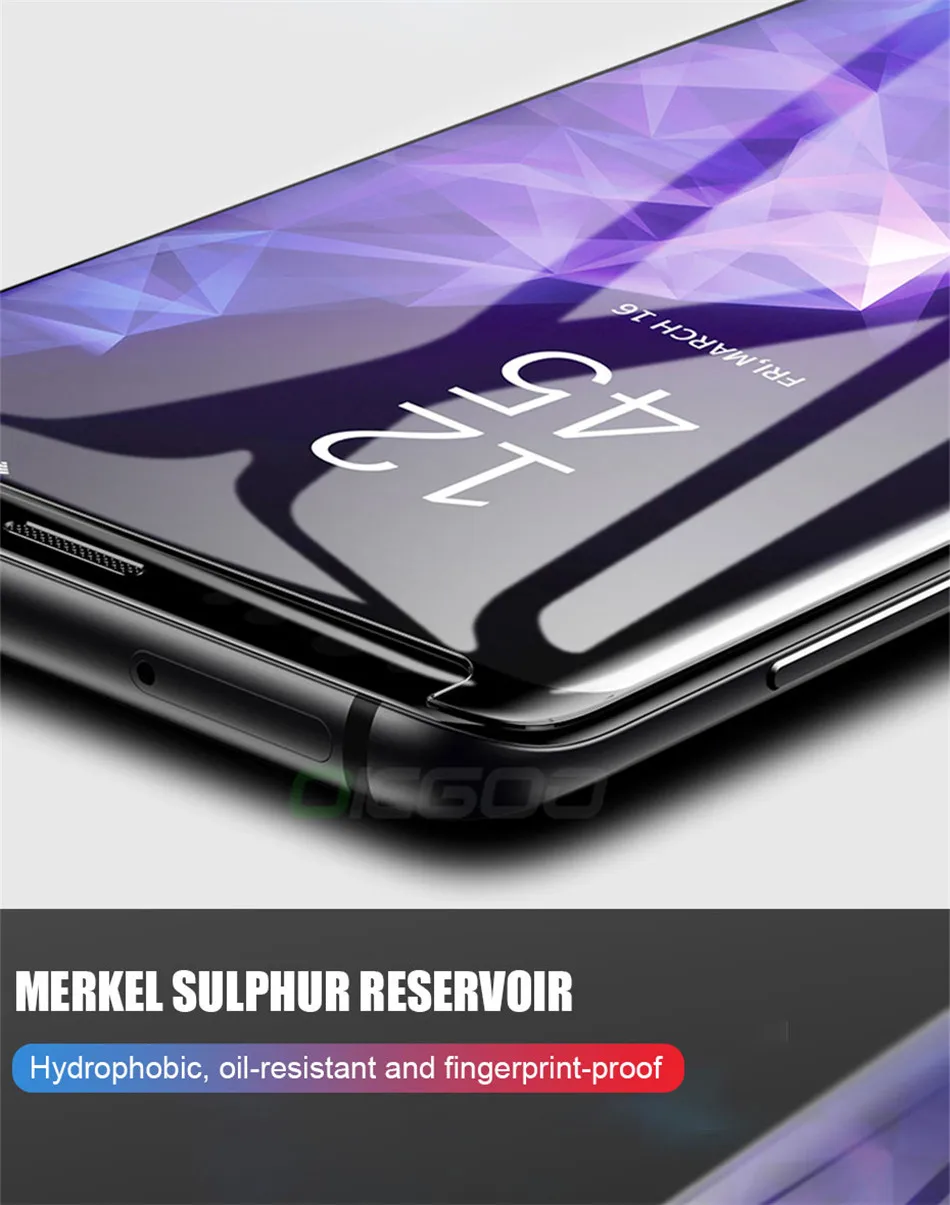 Ультрафиолет закаленное стекло для samsung Galaxy S10 S9 S8 Plus Note 9 8 100D полная жидкая Защита экрана для samsung S8 S9 S7 Edge стекло
