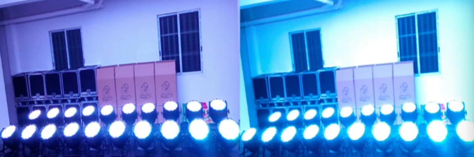 4pcs/lot RGB 3in1 LED par Light 54x3W Triple par64 rgb stage lights DMX hand in disco dj equipment | Лампы и освещение