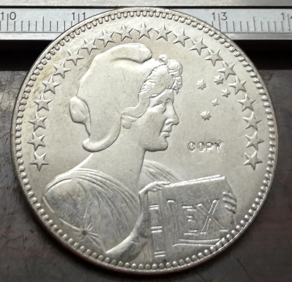 

1914 Brazil 400 Reis Trial Strike Pattern Silver Plated Copy Coin