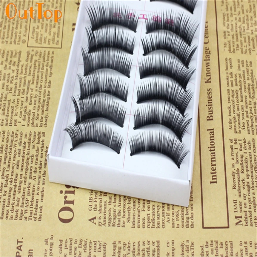 Женские Накладные ресницы OutTop Love Beauty 10 пар модные натуральные ручная работа