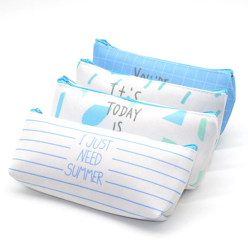 

Pencil Case Mesh Trousse Scolaire Fille Estuche Lapices Pennen Etui Trousse Kawaii Letter School Supplies Kalem Kutusu Dot Bag