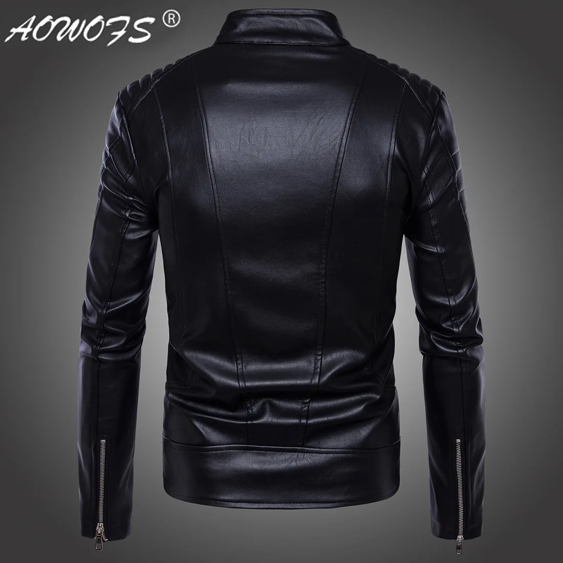 Мужская кожаная куртка на молнии модная мотоциклетная куртка|fashion men jacket|mens fashion