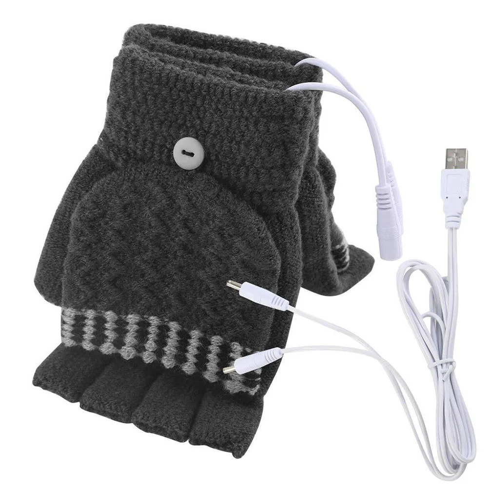 Зимняя грелка для рук Прихватки мангала варежки USB электрическое отопление