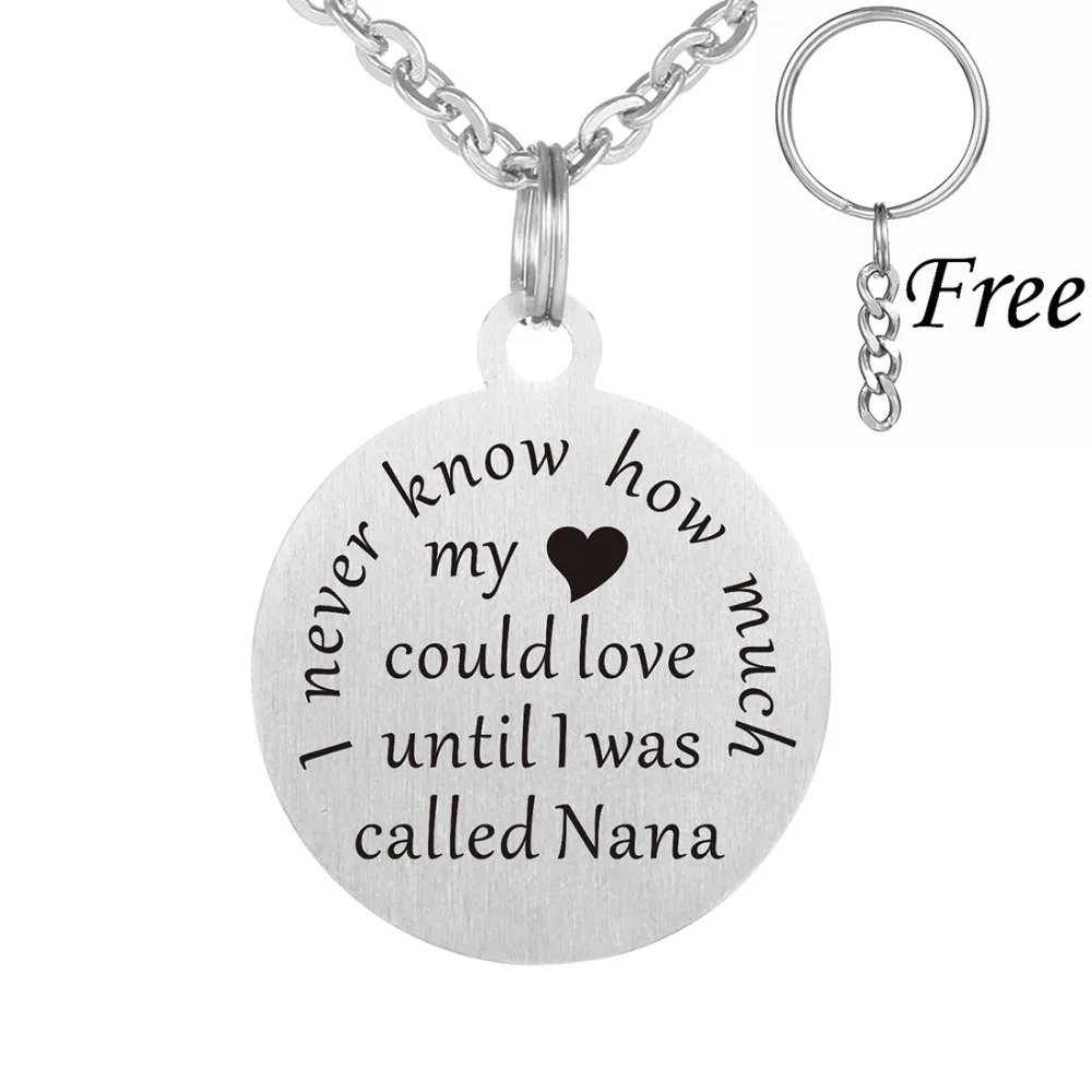 Ожерелье с подвеской из нержавеющей стали я никогда не знаю как много мое сердце