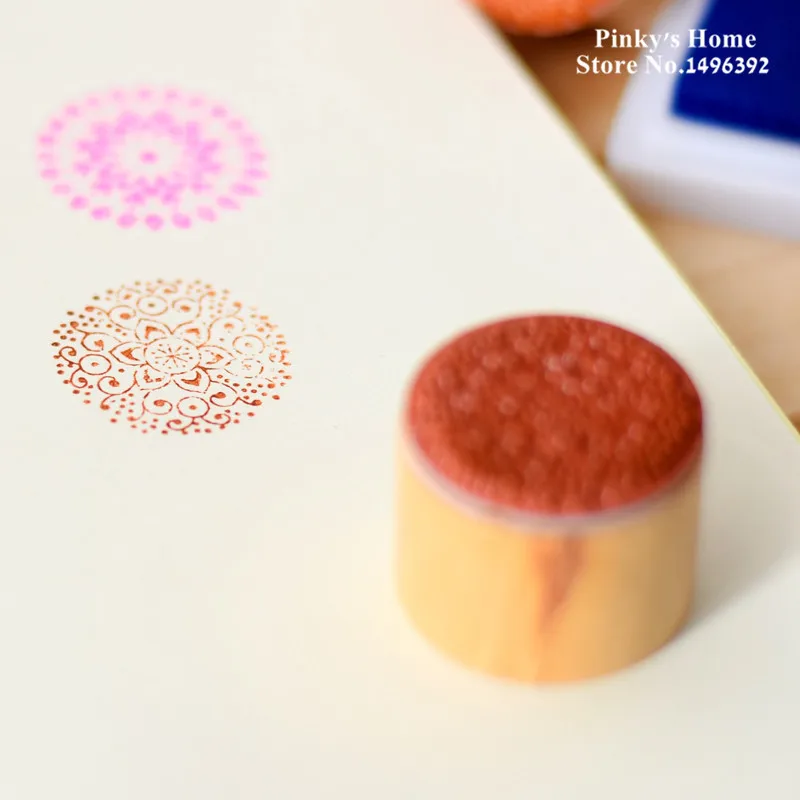 1 шт. DIY винтажный Ретро Круглый штамп кружевной для украшения поздравительных