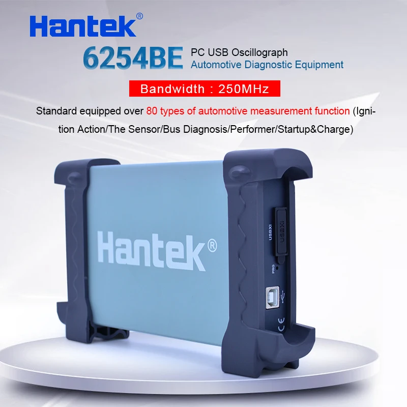 Цифровой осциллограф Hantek 6254BE 250 МГц Пропускная способность автомобильные осциллографы автомобильный детектор 4 канала 1Gsa/s USB PC Osciloscopio