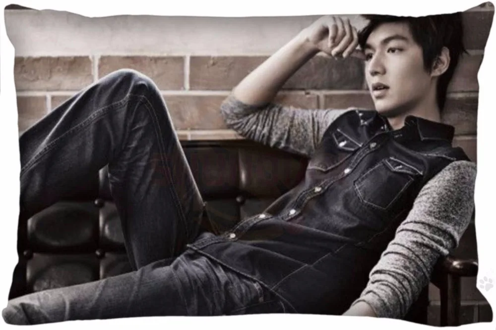 Хит продаж Ли Мин Хо актер на заказ молнии прямоугольная наволочки Подушка