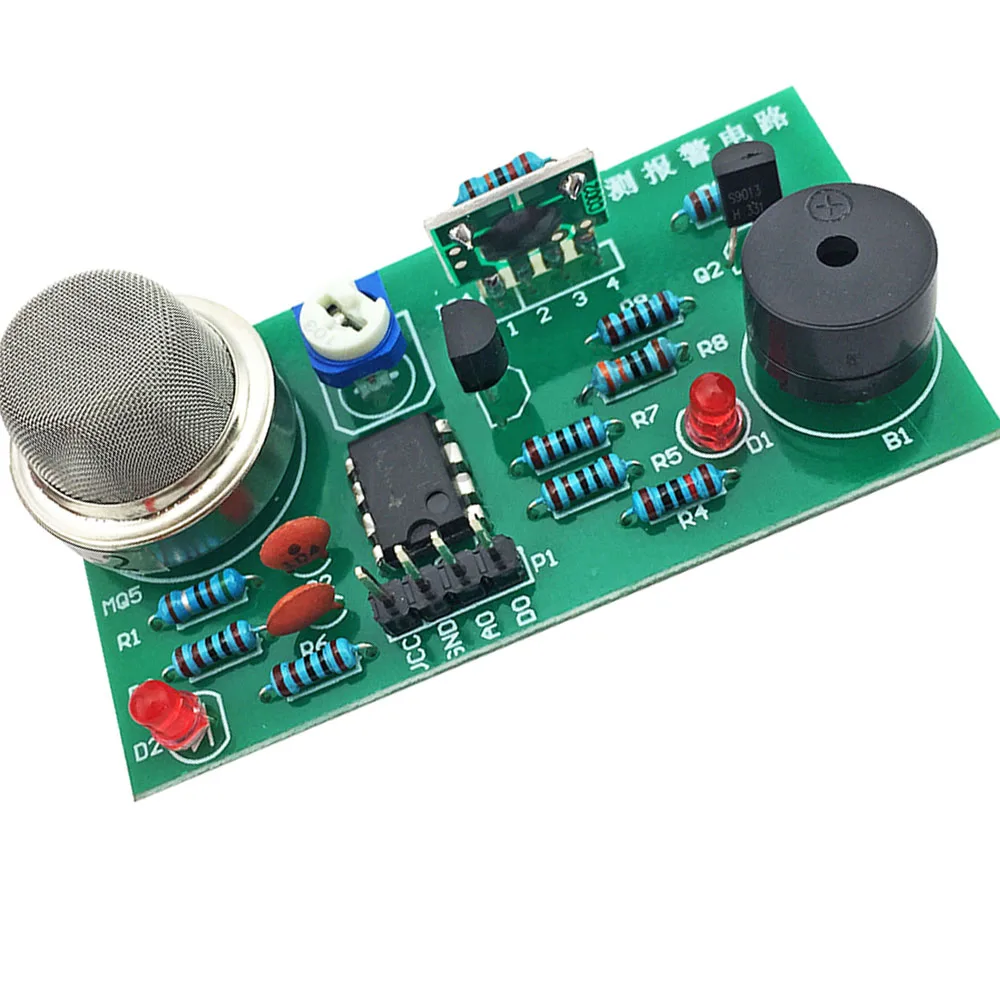CNIKESIN Diy kit MQ5 сигнализации обнаружения газа цепи электронные компоненты