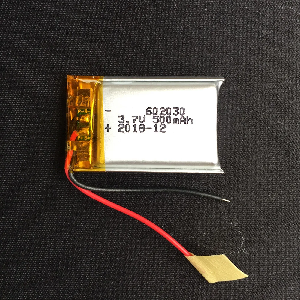 500 мАч 602030 3,7 в литий-полимерный аккумулятор, Bluetooth MP3 MP4 Смарт часы беспроводная карта аудио рекордер перезаряжаемый литий-ионный аккумулятор