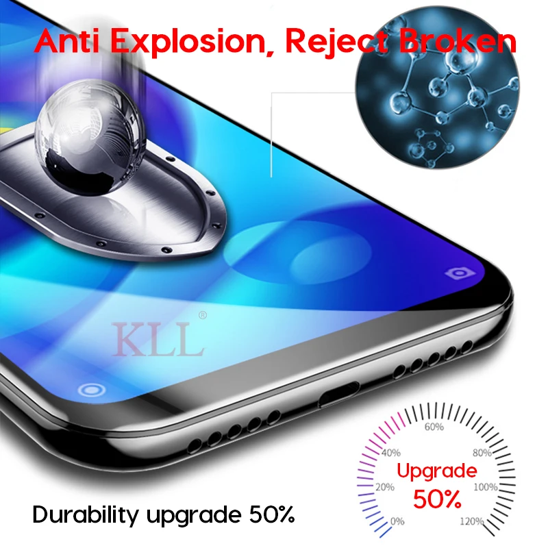 Полное покрытие закаленное стекло для Xiaomi Mi Play 6 5S plus Защитная пленка экрана Redmi Note