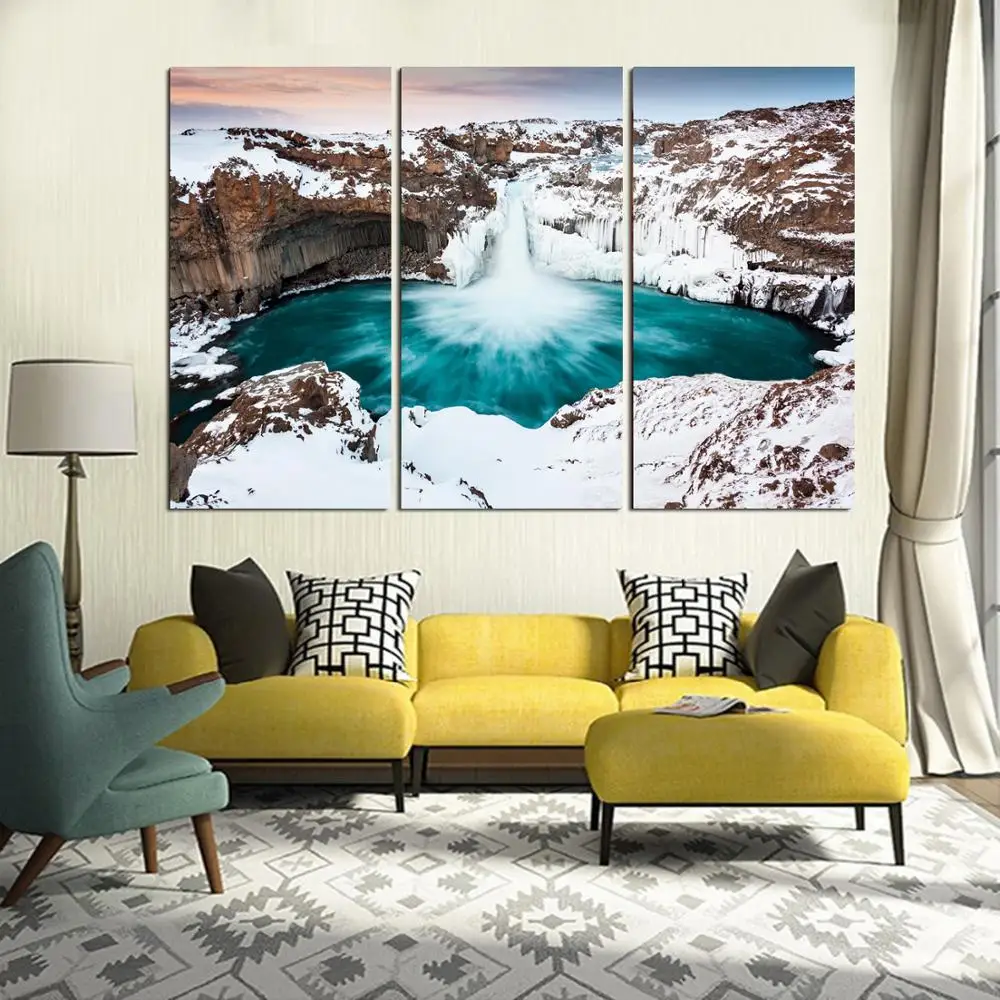 

Drop shipping 3 Panel printed painting Landscape painting Wall Art Picture Home Decoration Living Room Modern painting LS511