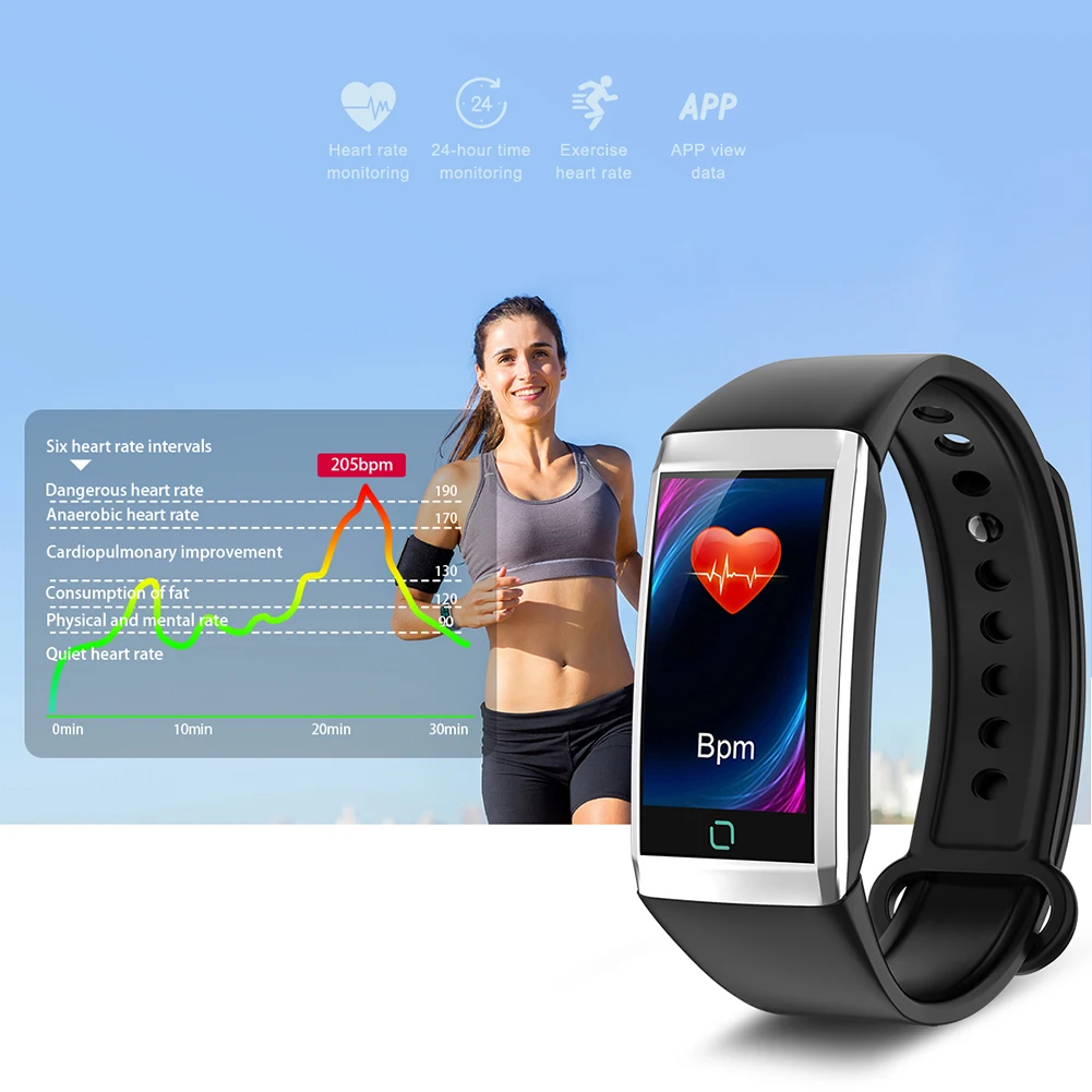TD19 спортивные Смарт-часы браслет кровяное давление кислородный Фитнес