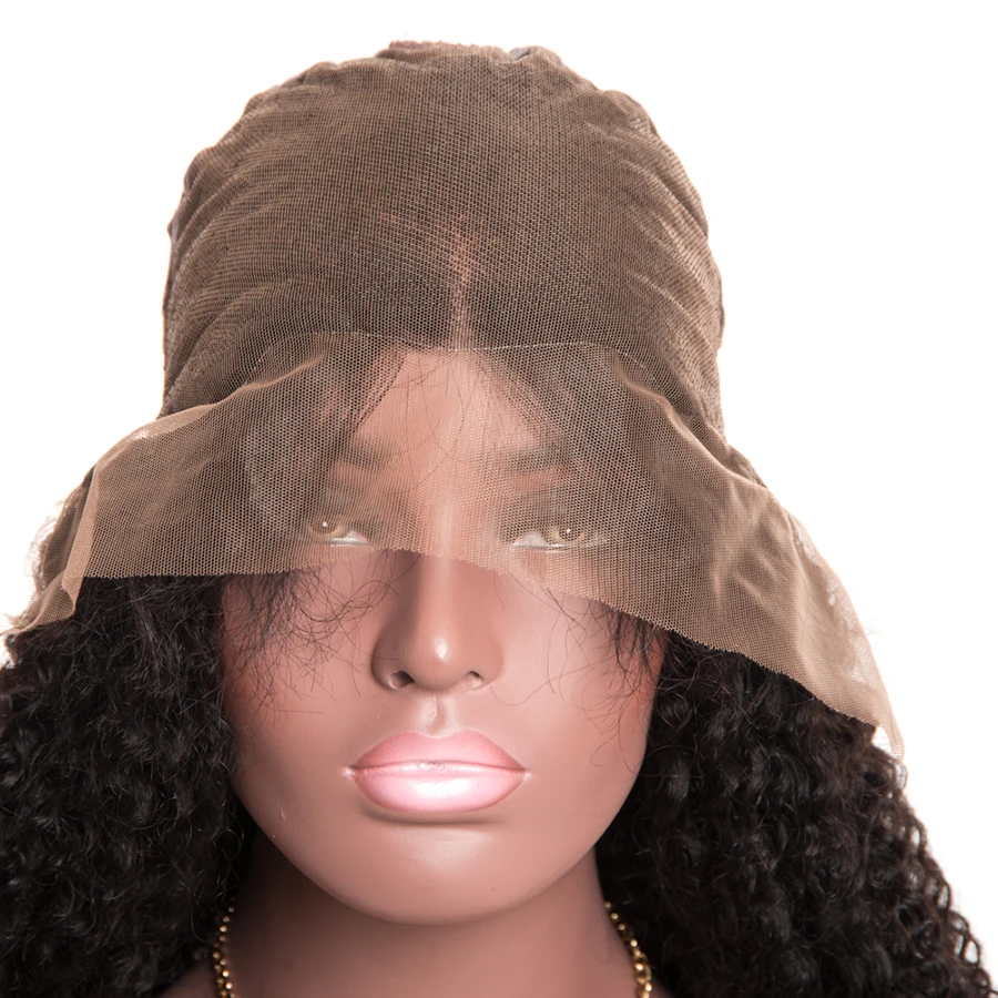 

Brazilian Kinky Curly Wig Full Lace Human Hair Wigs 180% Density Alipop Lace Human Wigs With Baby Hair Remy Lace Wig