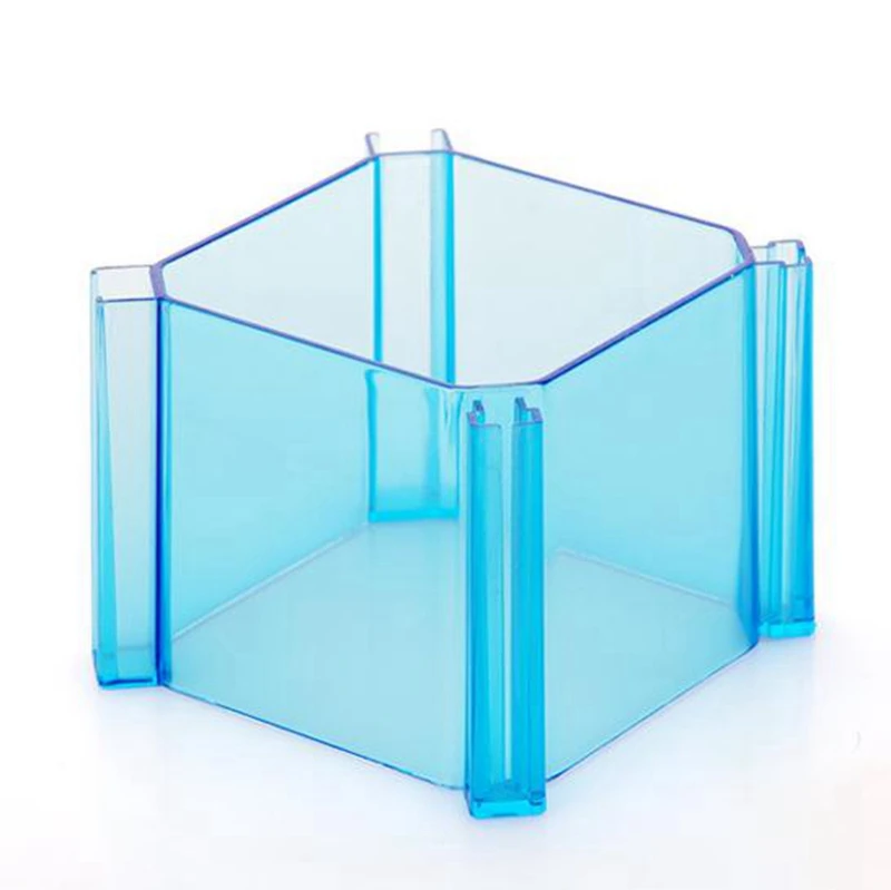 Blue Hoomall 1 шт. Прозрачное пластиковое нижнее белье носок игрушка органайзер ящик Хлопушка Devider Space Saver коробка для хранения конфетный цвет - Цвет: Blue