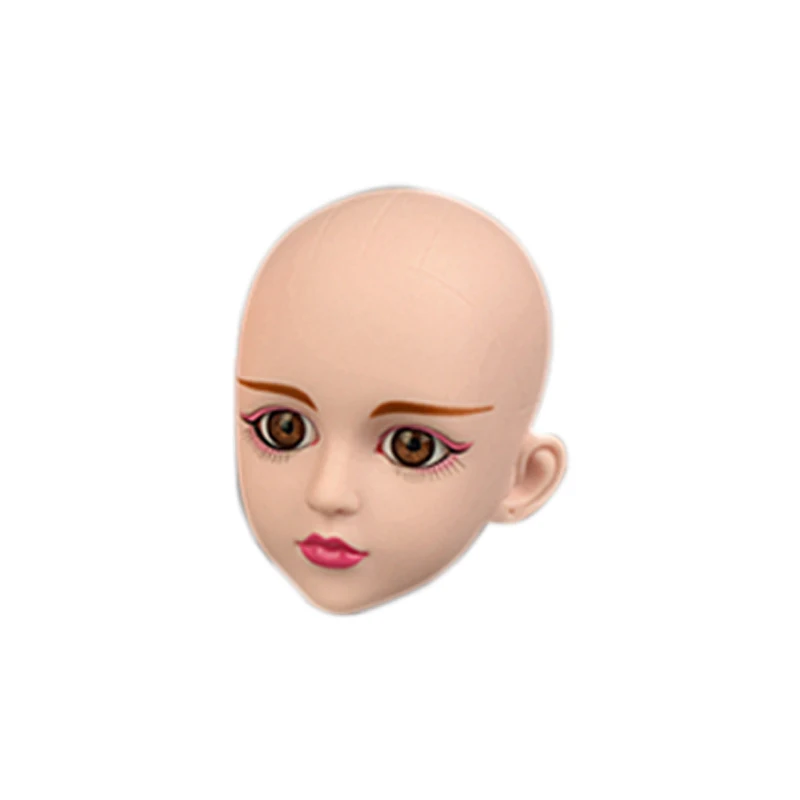 pink eye shadow 1 шт. 3D настоящие глаза пластиковая голова для макияжа 1/4 BJD DIY кукла аксессуары для тела без макияжа игрушка Косплей Кукла для девочек игрушки - Цвет: pink eye shadow