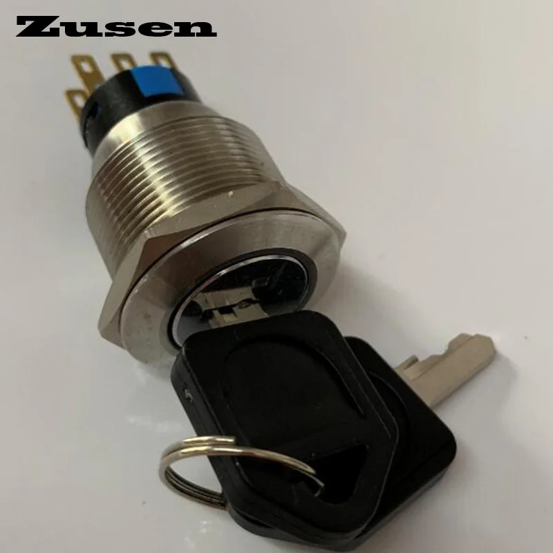 Zusen 22 мм ZS22F 22Y/31/S 3 позиционный металлический кнопочный