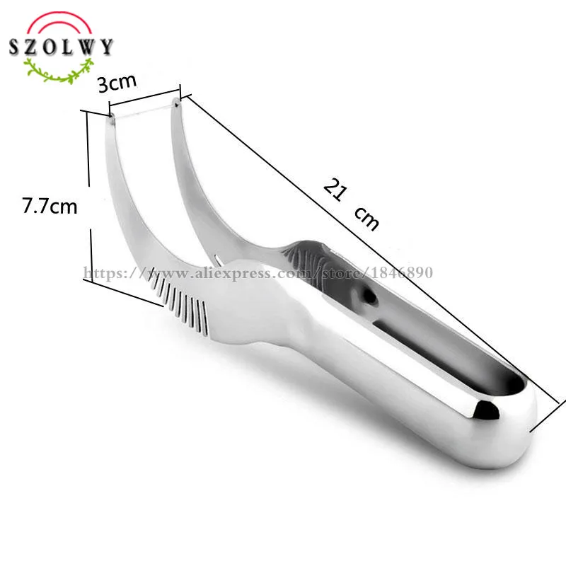 hot sale 1pcs stainless steel watermelon cantaloupe slicer cutter server corer scoop tool utensils as seen on tv | Дом и сад