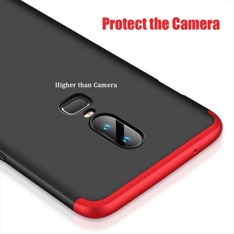 Чехлы для телефонов Oneplus 6 Аксессуары 1 + оригинальный защитный чехол 360 полная