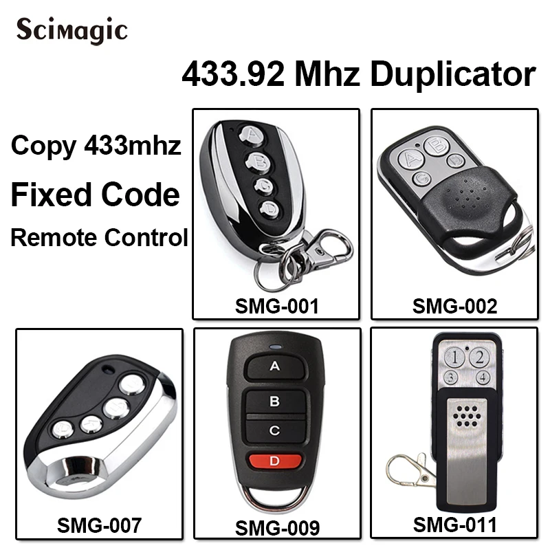 

ROGER TX12 / TX22 / TX14 / H80 / E80 TX52R / E80 TX54R gate garage door remote transmitter 433mhz remote control duplicator