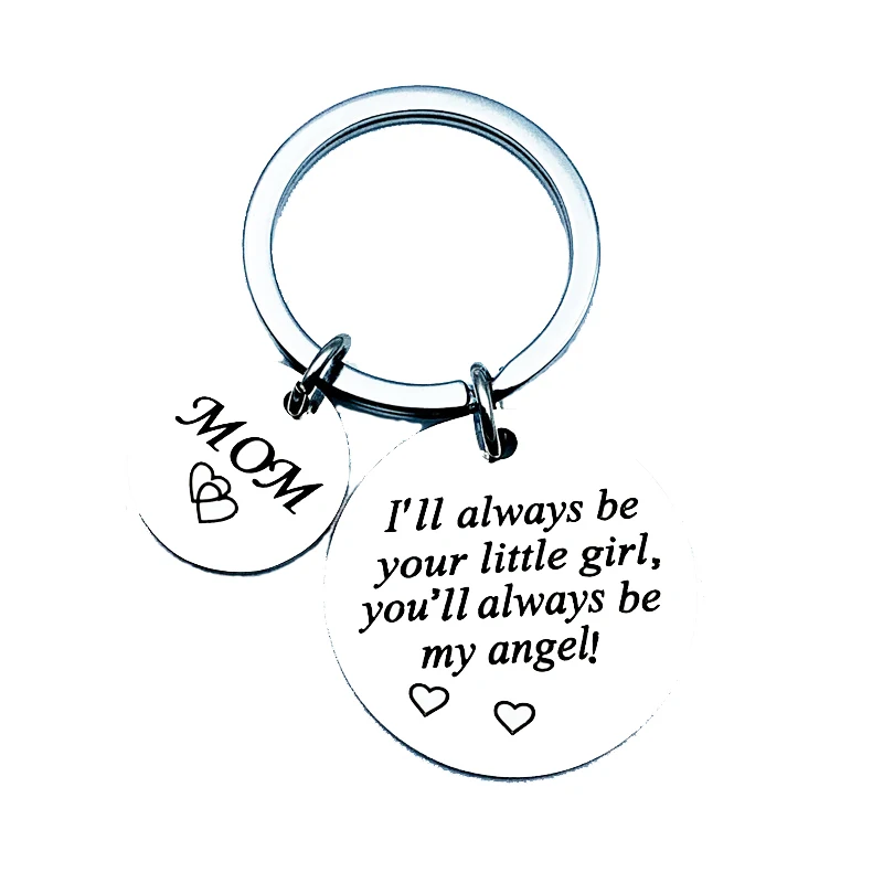 Кольцо для ключей из нержавеющей стали с надписью You Always Be My Hero | Украшения и