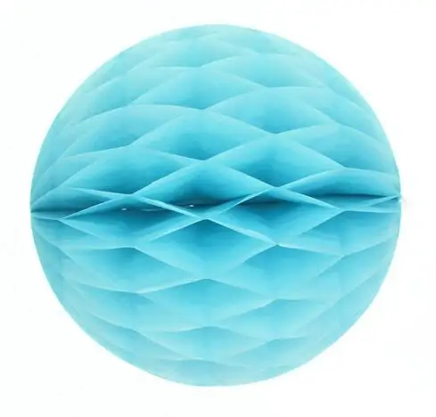 Light blue 1 шт./лот, 6 дюймов(15 см), рождественские бумажные медовые шары, фонарики, украшения для дня рождения, украшения для детской рождественской вечеринки, украшения для дома - Цвет: Light blue