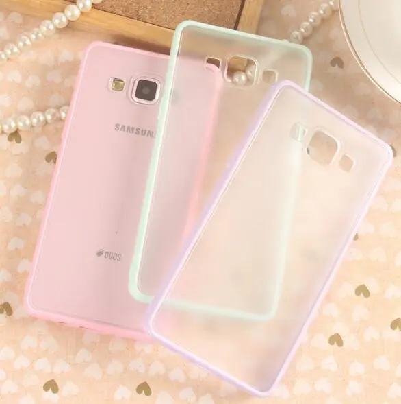 Распродажа чехол конфет для samsung 2015 a3 a5 a7 a8 xiaomi redmi note 2 3 прозрачная матовая задняя