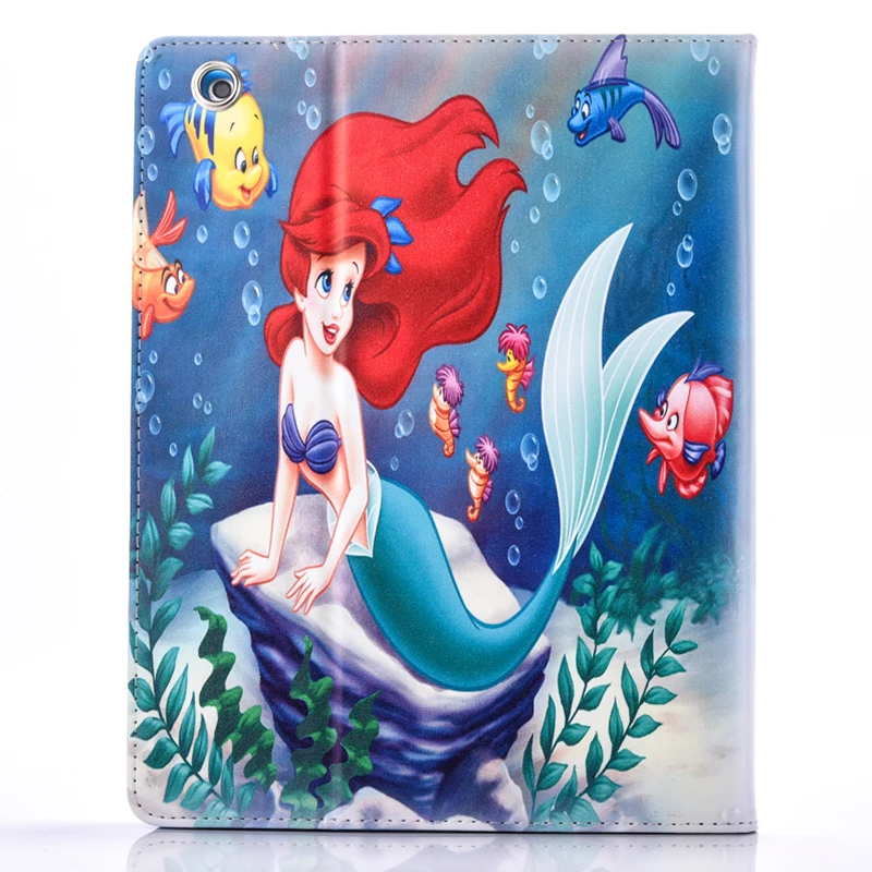 Чехол для планшета Apple Ipad mini 1 2 3 4 Flip stand Alice in wonderland & the Little Mermaid Обложка печати