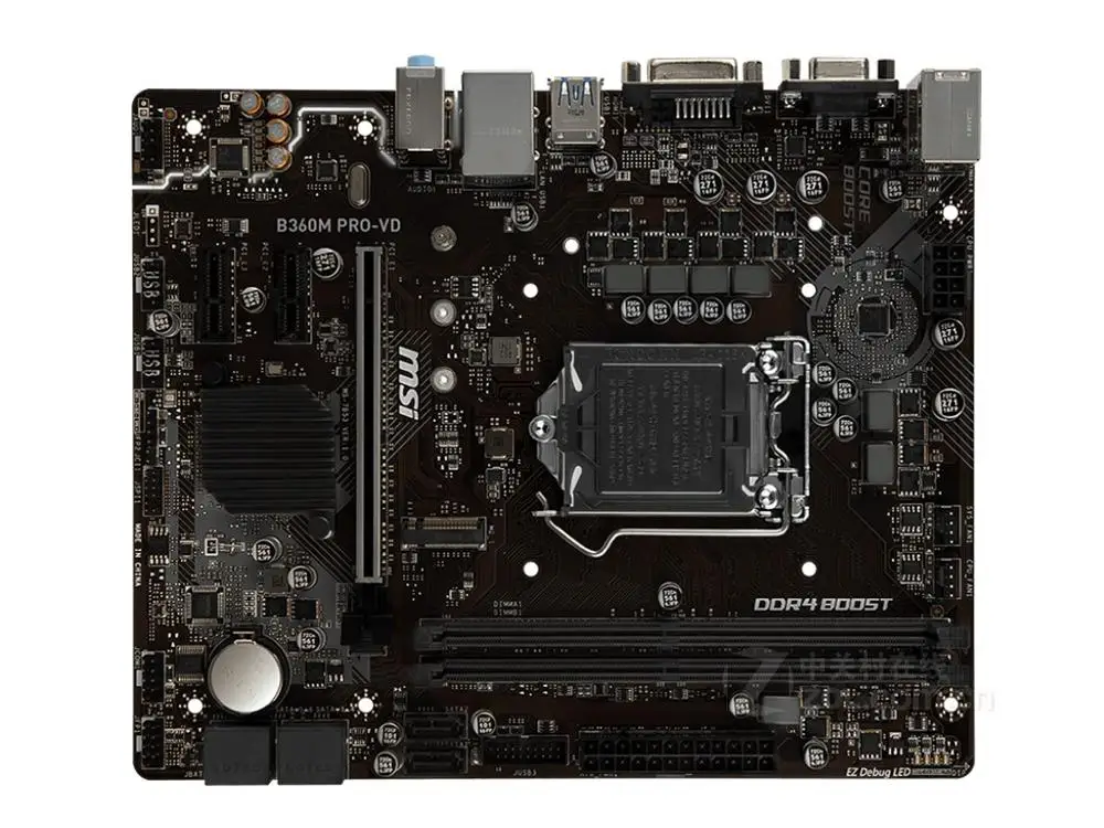 Оригинальная материнская плата MSI B360M новая с процессором LGA 1151 DDR4 USB2.0 USB3.1 32 ГБ для