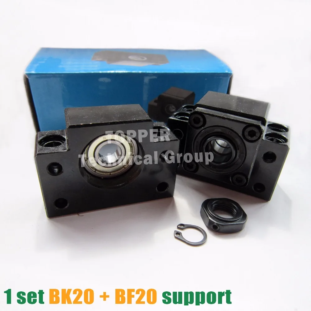 1 шт. BK20+ 1 шт. BF20 2505 2510 шариковинтовая Опора ЧПУ Запчасти для SFU2505 SFU2510