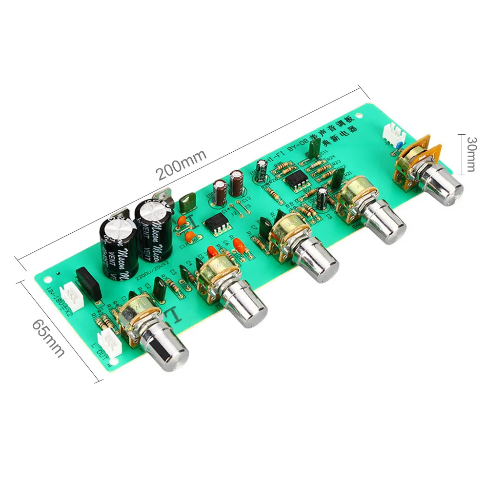 AIYIMA 2,0 HIFI AN4558 аудио предусилитель доска бас СЧ ВЧ баланс Регулируемый аудио предусилитель плата с регулятором тона