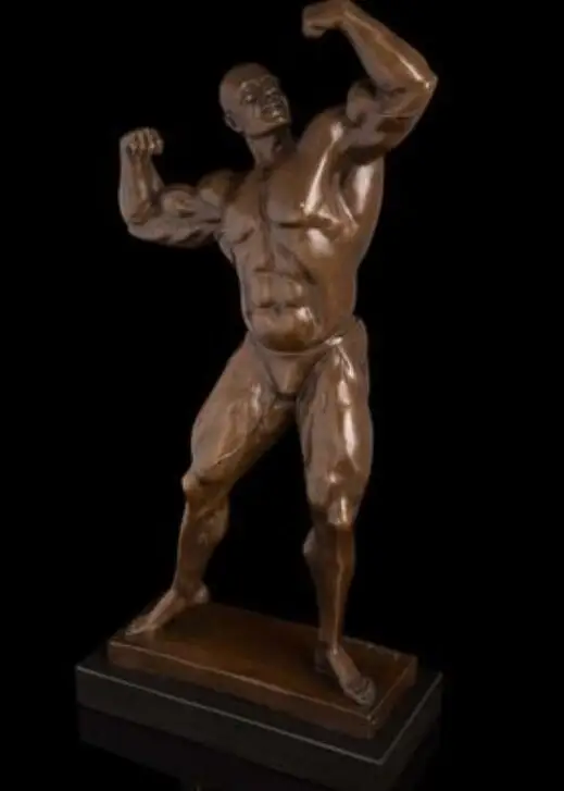 Медные ремесла скульптура домашний декор для фитнеса Бодибилдинг | Дом и сад