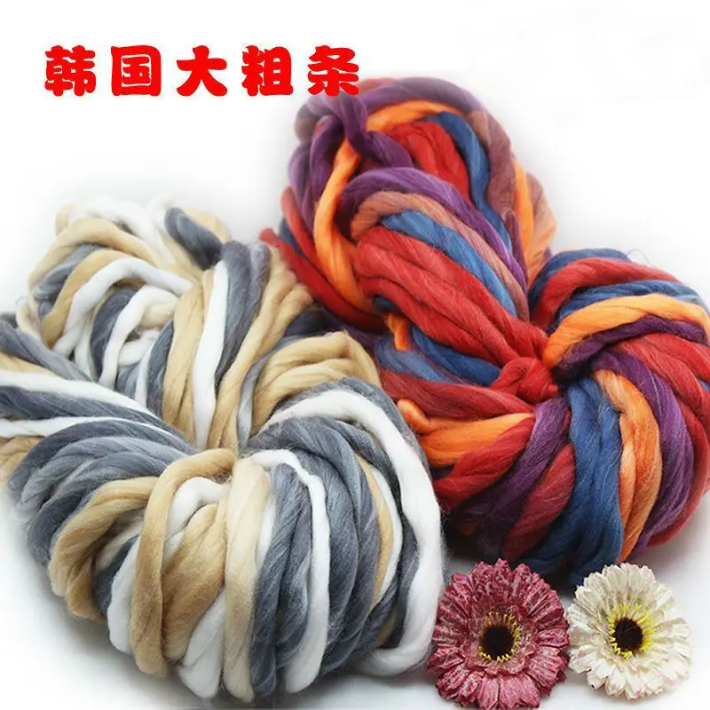 500g/Bag Special Thick Iceland Korea Wool DIY Hat Line Sweater Blanket Yarns Hand Knitted Coarse Crochet Yarn For Knitting | Дом и сад
