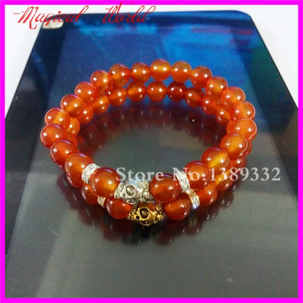 1 шт. красивые унисекс полудрагоценные Сердолик красные драгоценные камни бисер