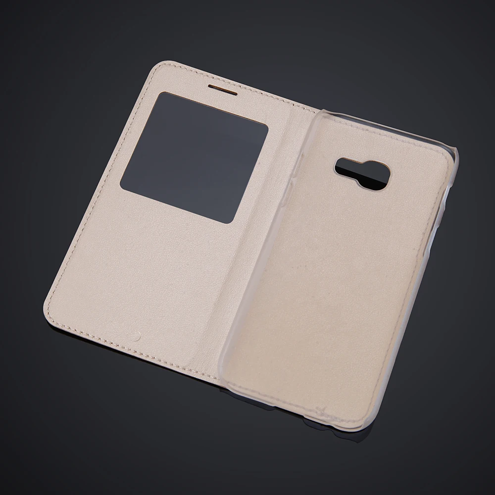 Модный тонкий защитный чехол из искусственной кожи откидной Чехол с окошком для