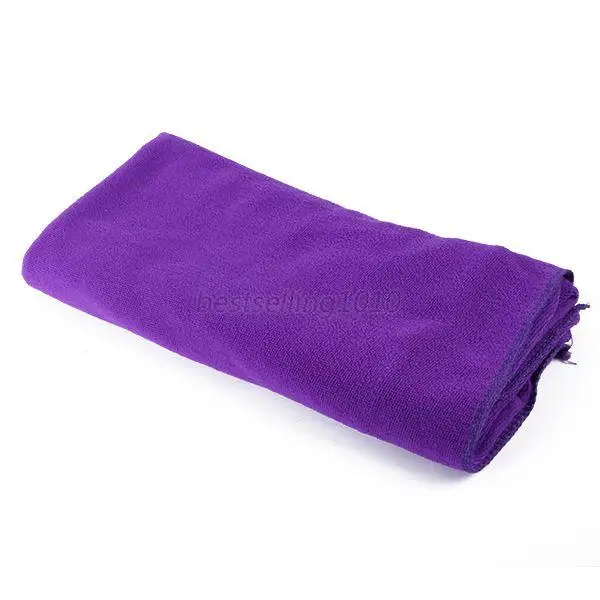 purple Высокое качество 70*140 см большое полотенце для ванны быстросохнущее микрофибровое Спортивное мягкое полотенце для пляжа, плавания, путешествий, кемпинга - Цвет: purple