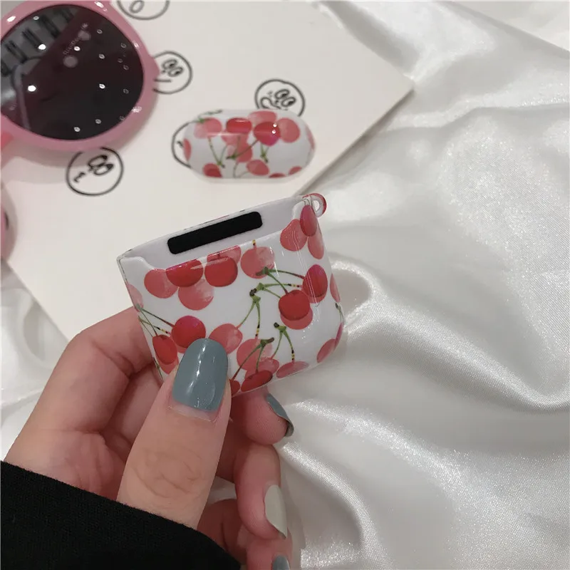 iToncs Case for Original Apple Airpods Cherry Cute Cover 2 1 Accessories Earphone Air Pods Box Coque |
