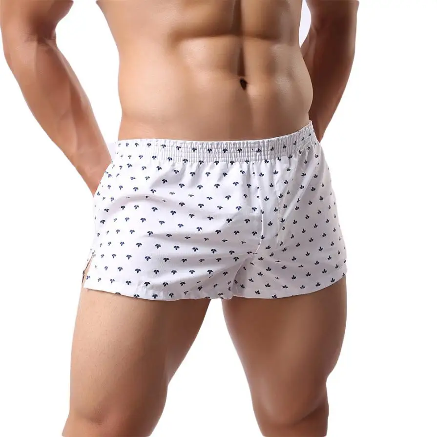 Мужское нижнее белье feitong комфортные хлопковые шорты со средней талией и принтом