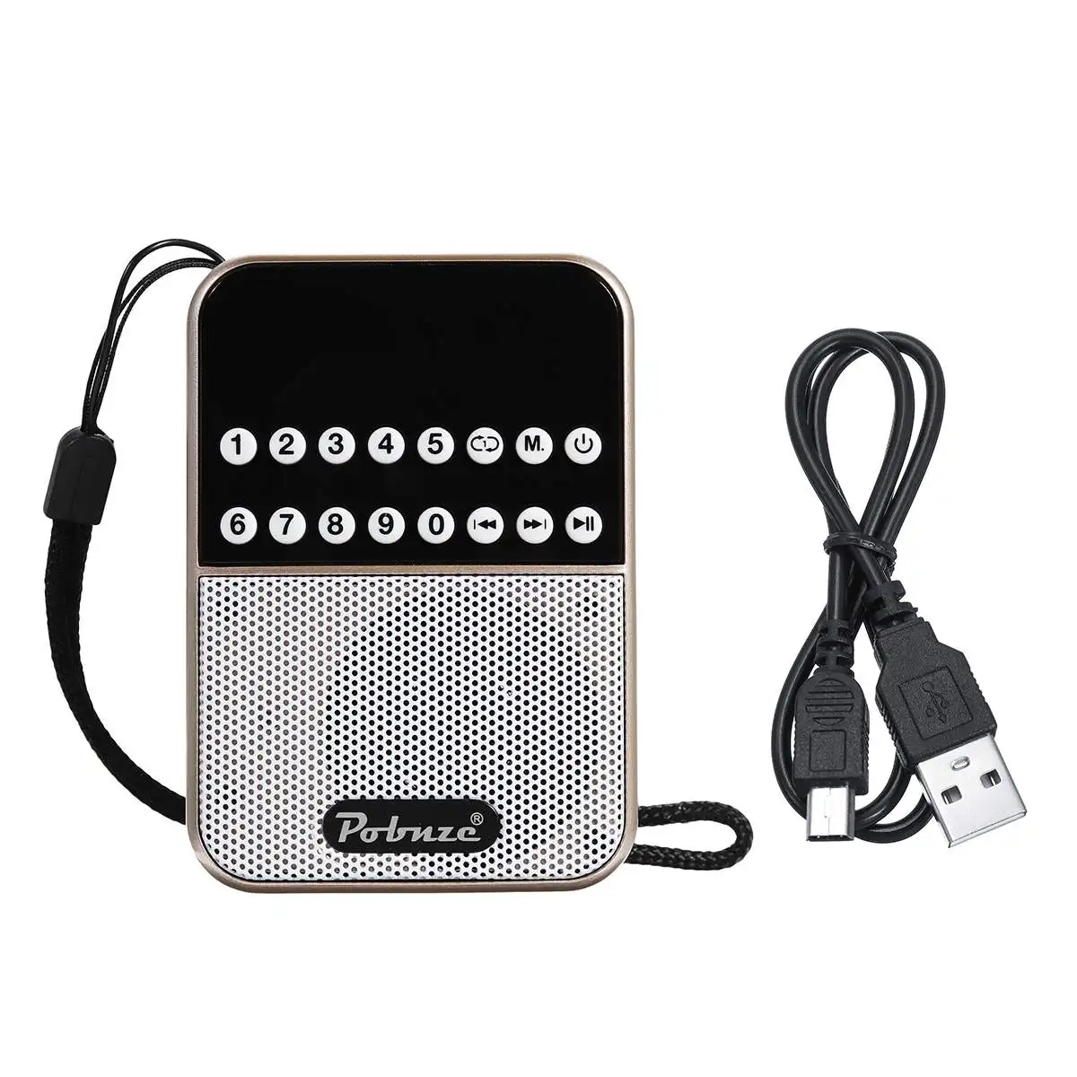 Мини Портативный lcd Цифровой FM Музыкальный радиоплеер динамик TF карта Mp3 динамик плеер USB