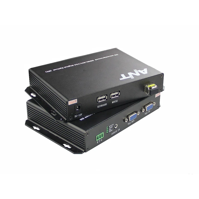 1080P VGA USB мышь и клавиатура KVM волоконно оптический удлинитель одномодовый