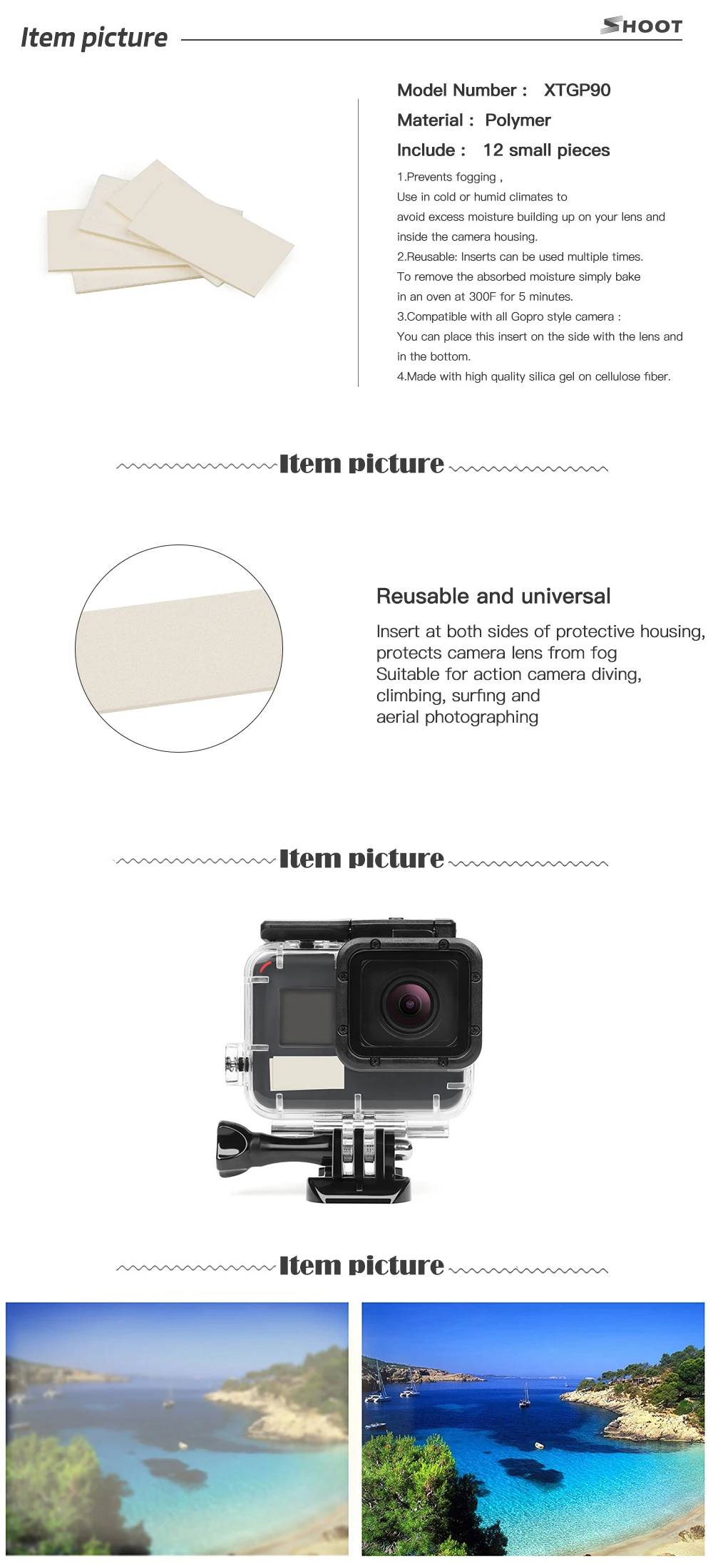 Набор аксессуаров для Gopro hero 7 6 5, черный Водонепроницаемый чехол с защитной рамкой, коллекционный чехол для Go pro 7 6 5 Cam