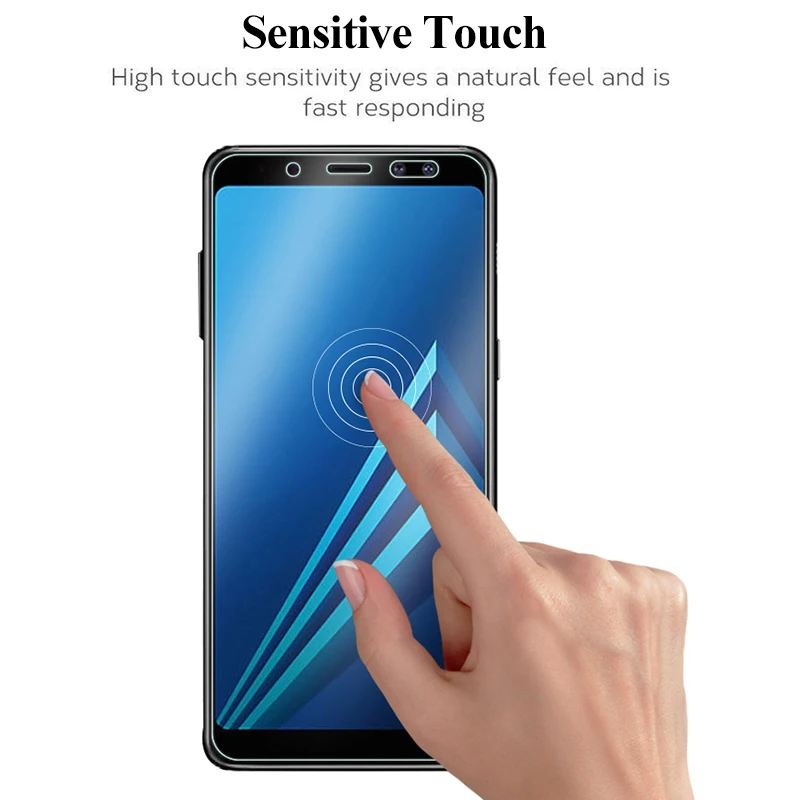 Защитное стекло для samsung a8 a6 плюс 2018 galaxy a8plus a6plus закалённое защитное процессором