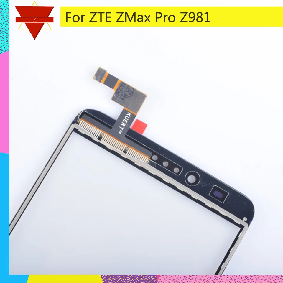 10 шт./партия сенсорный экран дигитайзер для ZTE zmax Pro Z981 сенсорная панель объектив