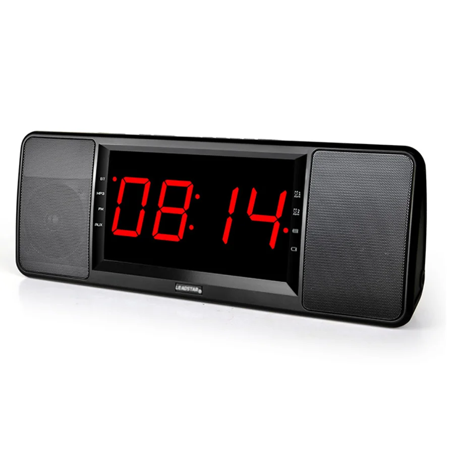 Новинка 2019 ЖК-цифровой дисплей беспроводной Bluetooth динамик fm-радио двойной