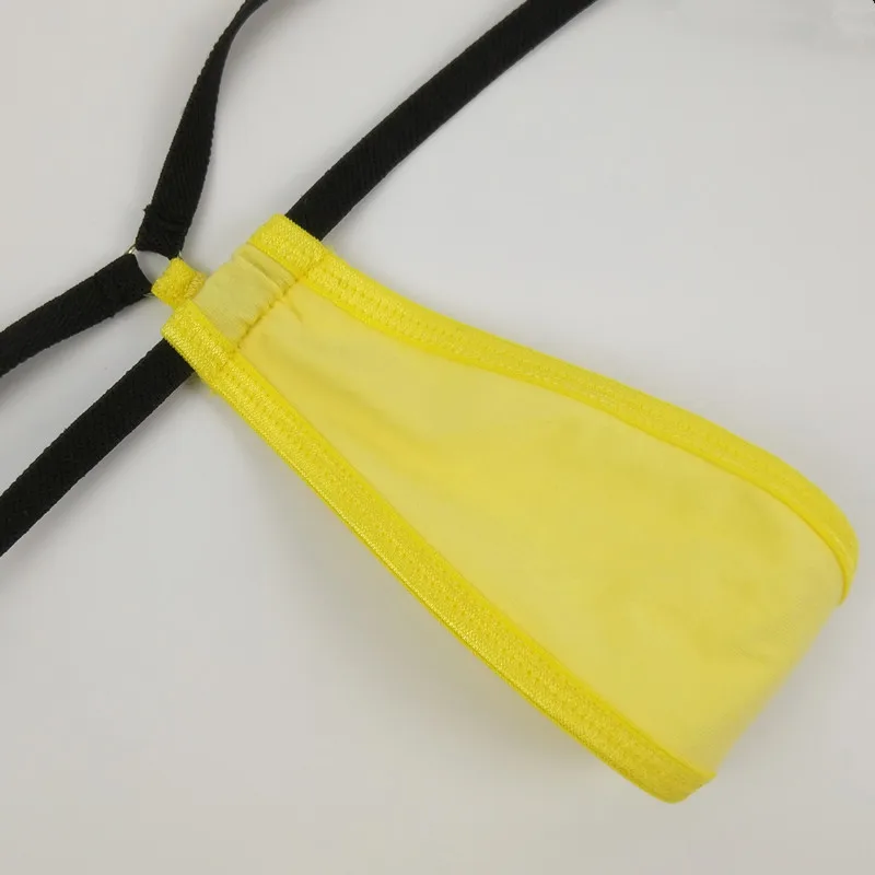 Женские сексуальные бандажные трусики танга в форме слезы Бразильское бикини