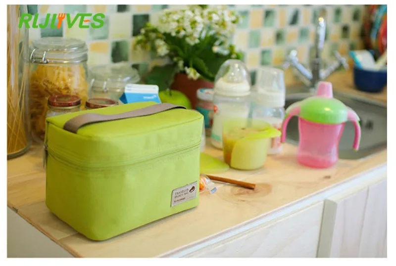 

4 Color Waterproof Cooler Bag Practical Small Portable Ice Bags Lunch Leisure Picnic Packet Bento Box Food Thermal Bag