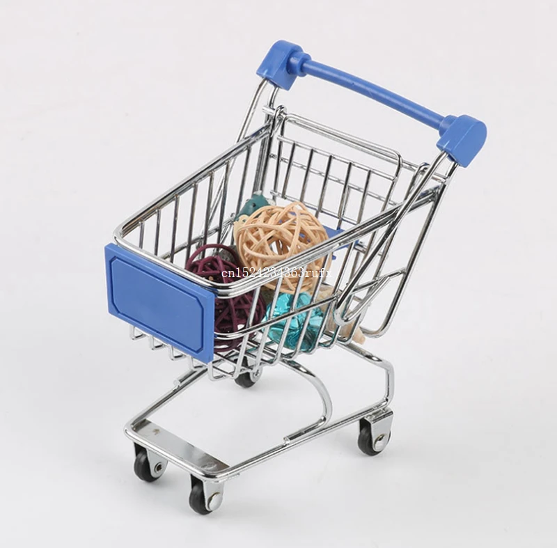 120 pcs Mini Shopping Cart Supermarket Storage Basket Trolley Handcart Funny Toys Baby Kids Simulation Bag | Дом и сад