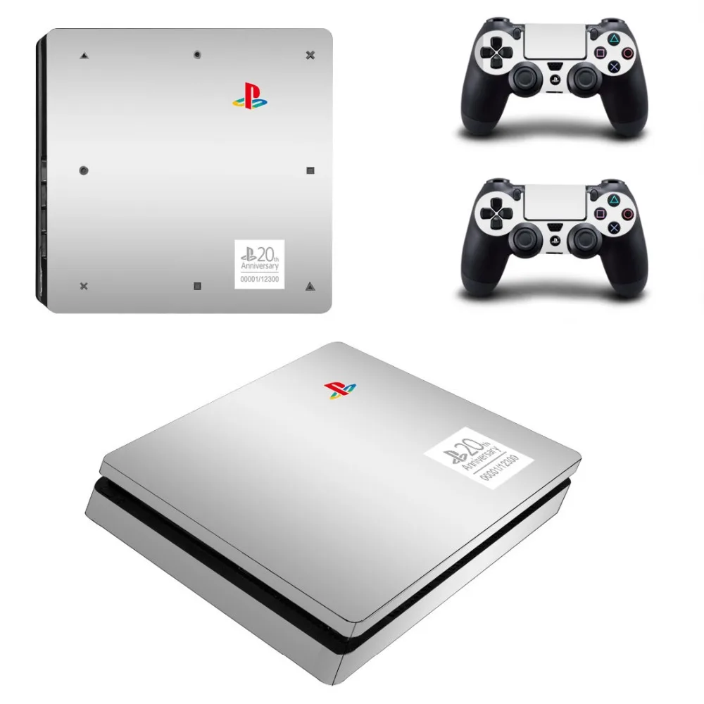 The 20th Anniversary Limited Edition PS4 Slim Skin Sticker Decal for PlayStation 4 Console and Controller Vinyl | Электроника